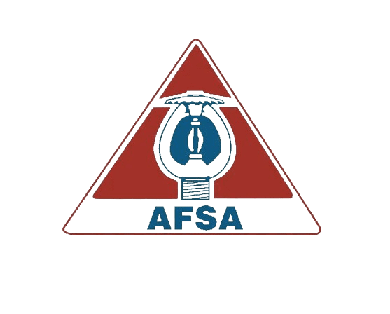 A red triangle with the letters afsa in it.