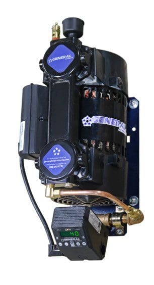 A close up of the motor and controller on a device