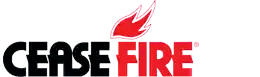 A red and black logo for efire