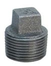 Square-head threaded pipe plug.