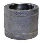 Metal pipe fitting with threaded ends.