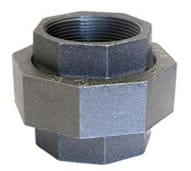 Black steel pipe coupling connector.