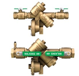 Wilkins water pressure regulator valve assembly.